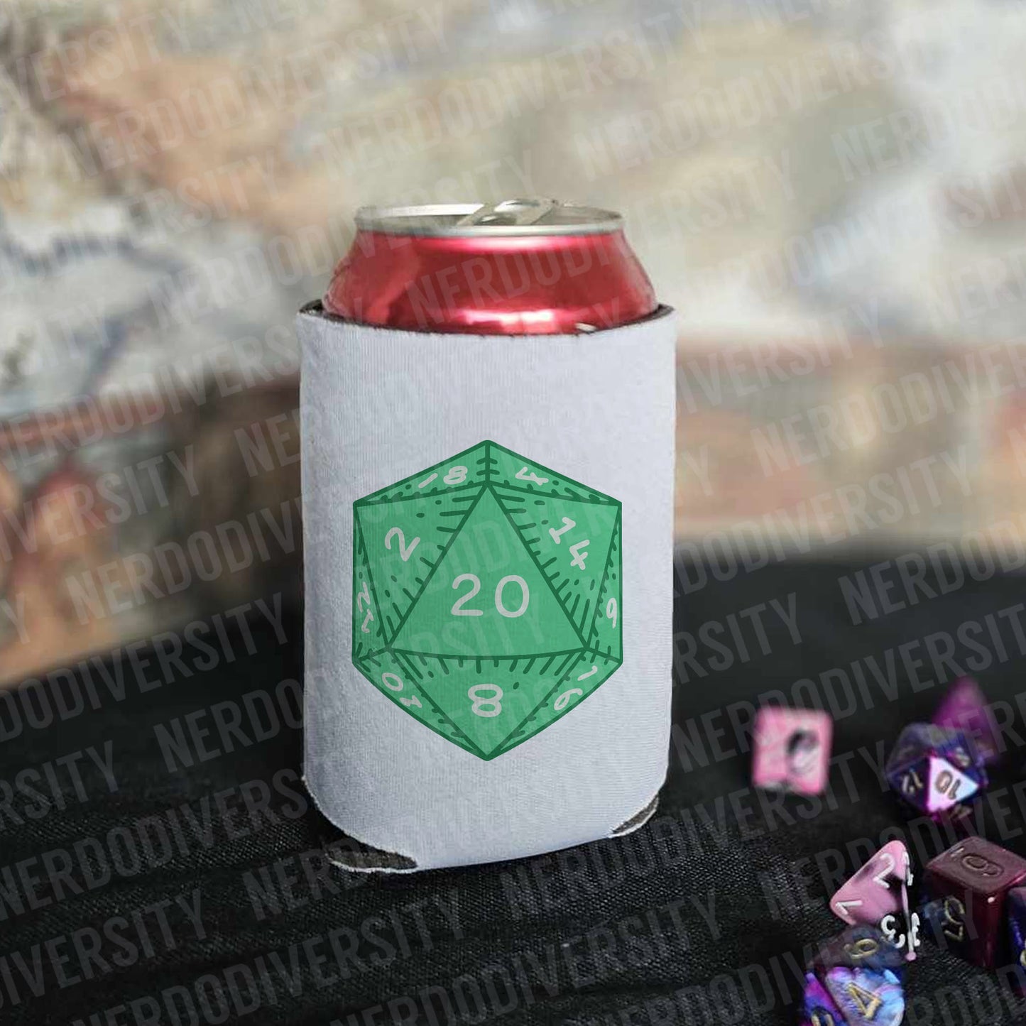 "D20 (Green)" Can Cooler