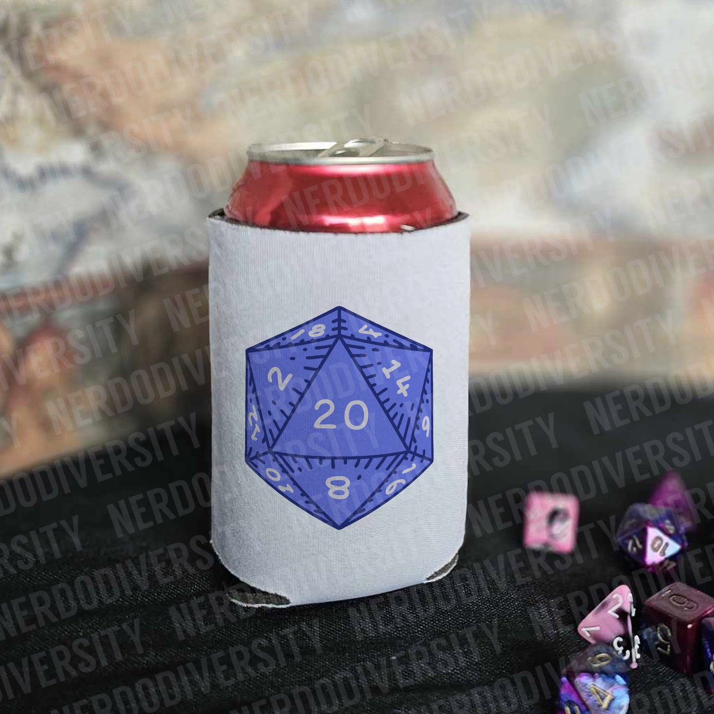 "D20 (Blue)" Can Cooler