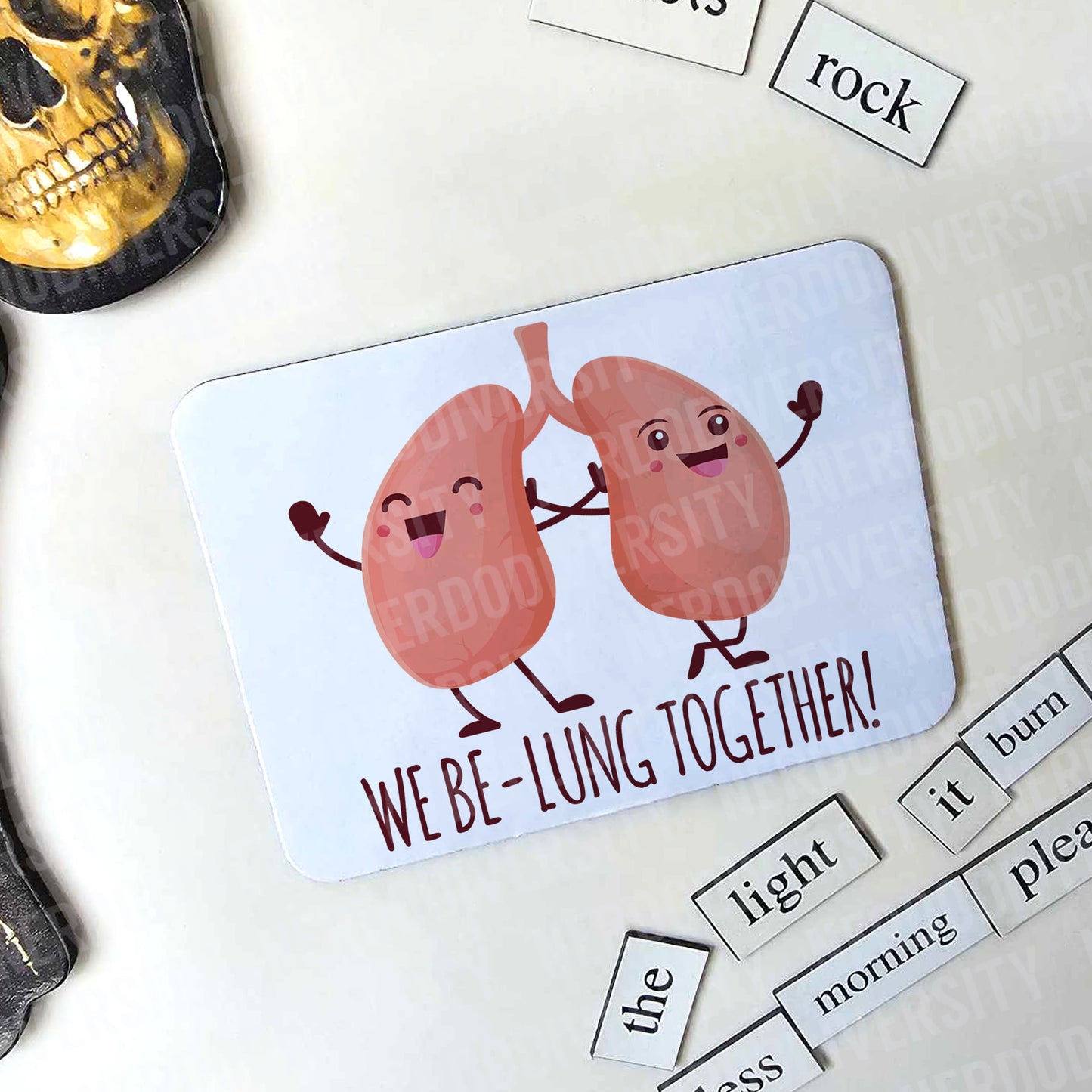 "We Be-Lung Together" Magnet