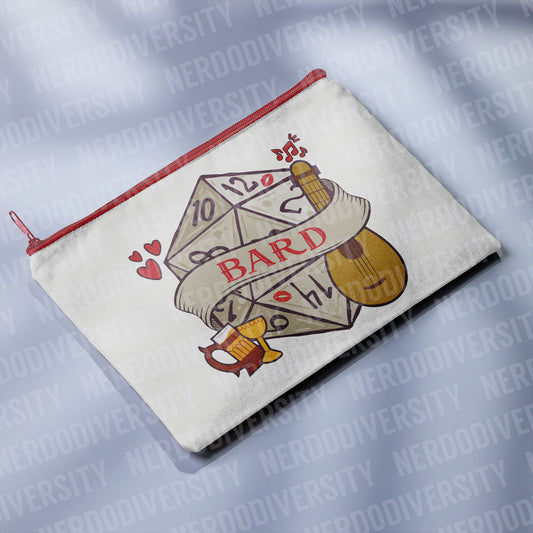 "Classy Dice - Bard" Zipper Pouch