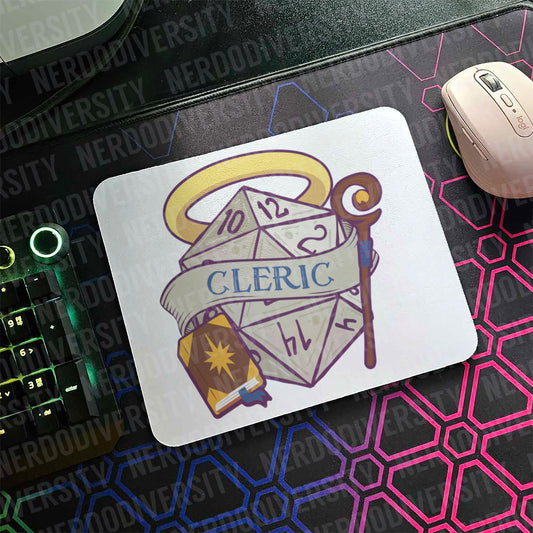 "Classy Dice - Cleric" Mouse Pad