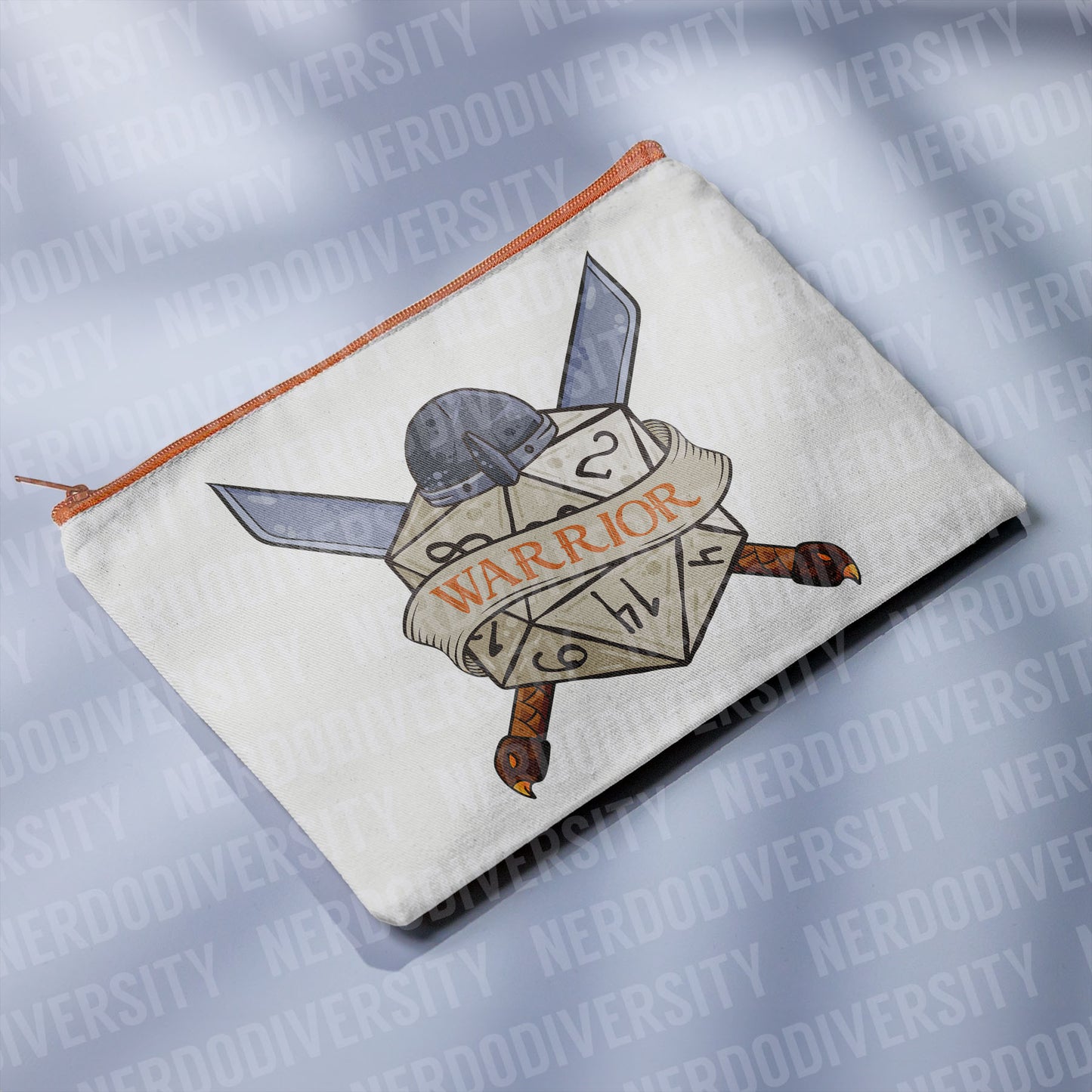 "Classy Dice - Warrior" Zipper Pouch