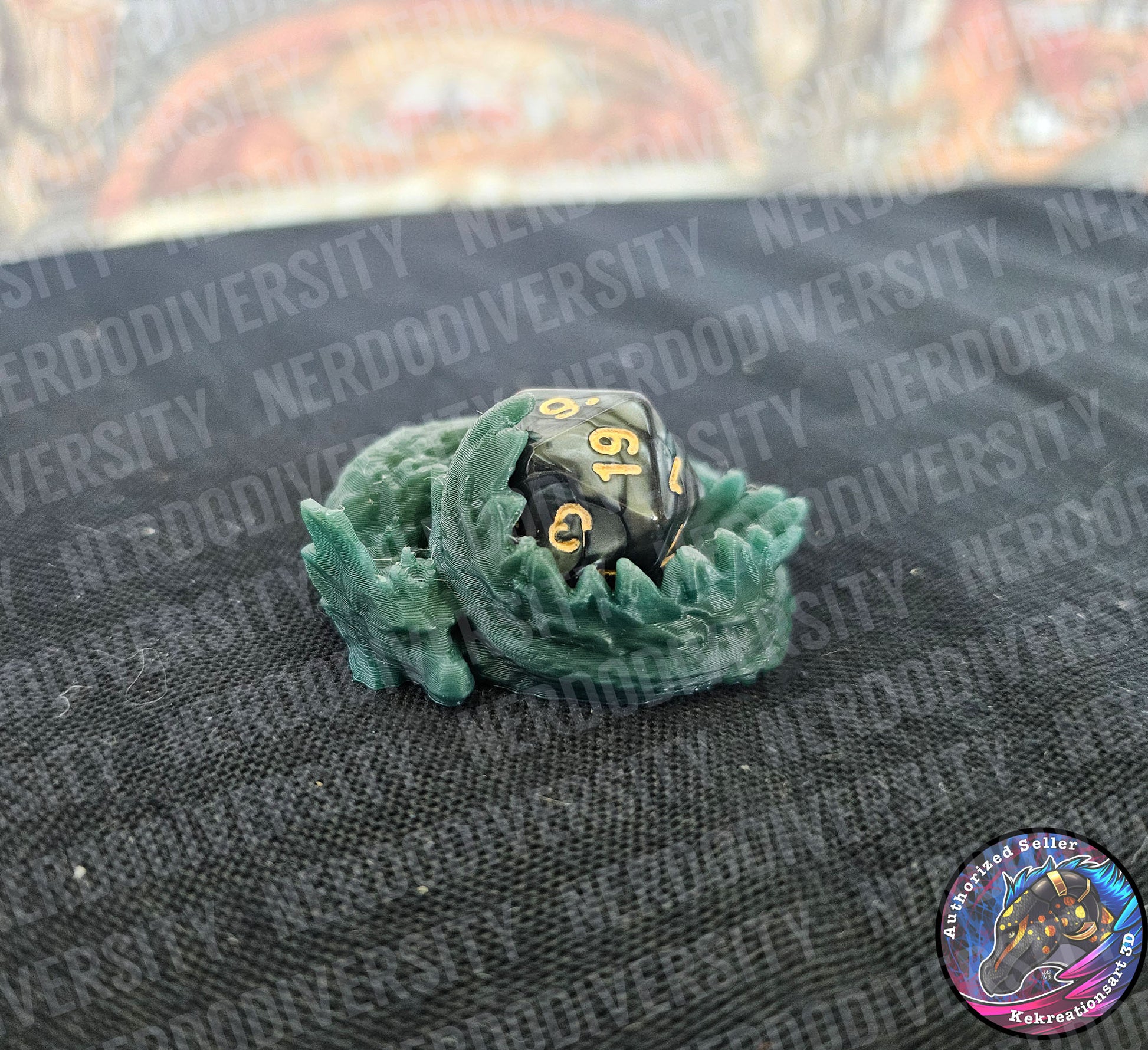 Sleeping Dragon Dice Guardian - Antique Rainbow