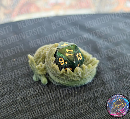 Sleeping Dragon Dice Guardian - Antique Rainbow