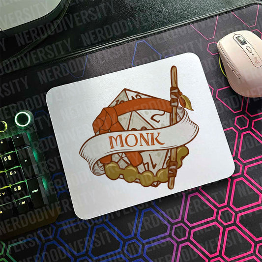 "Classy Dice - Monk" Mouse Pad