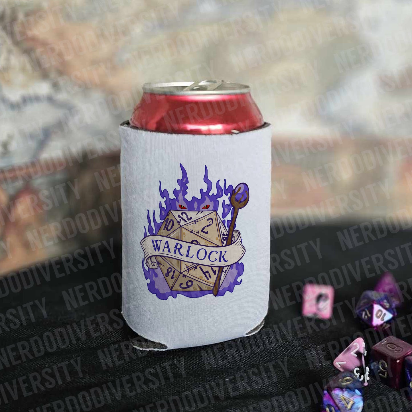 "Classy Dice - Warlock" Can Cooler