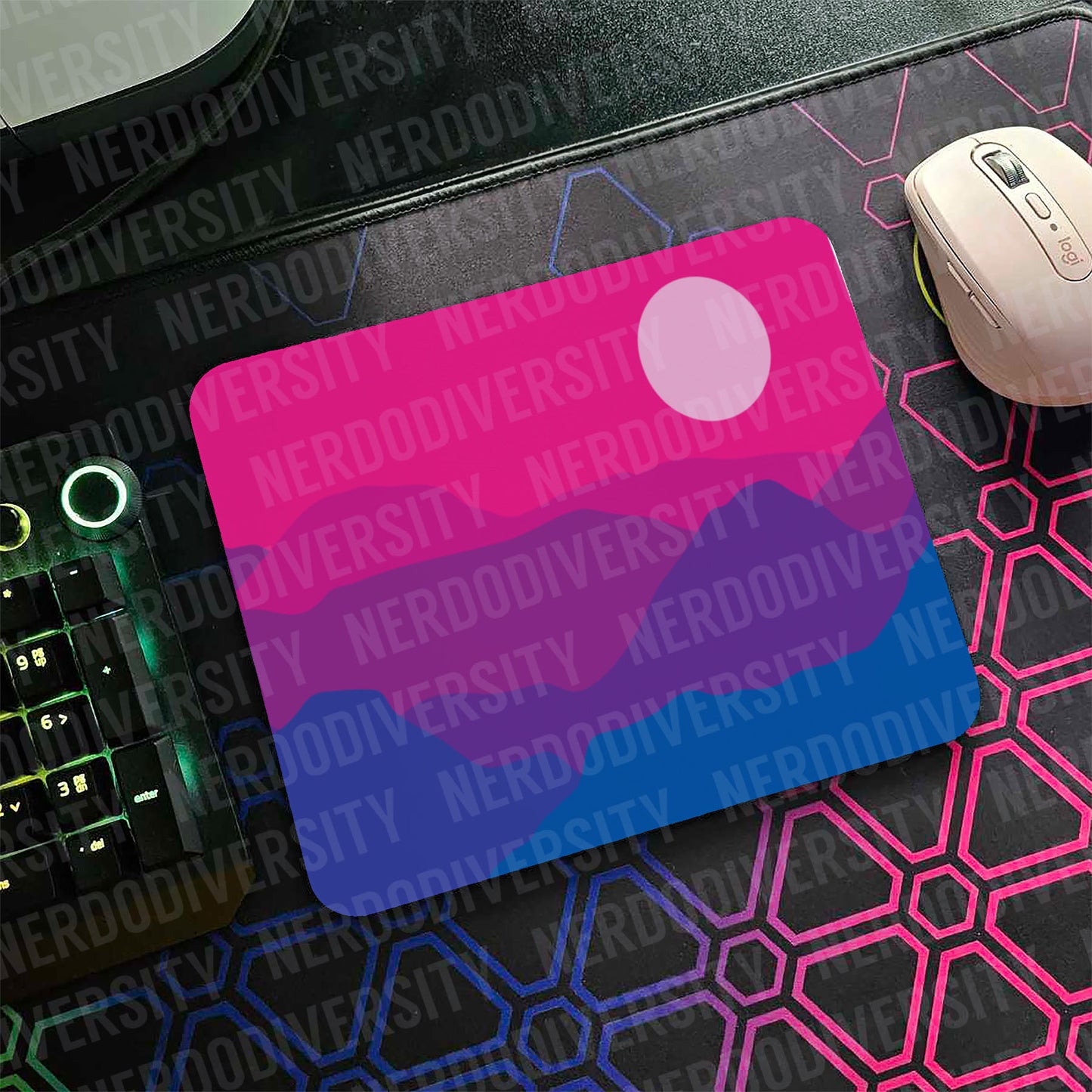 "Pridescapes - Bi" Mouse Pad