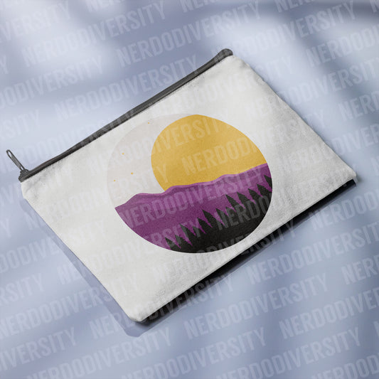 "Pridescapes - Nonbinary" Zipper Pouch