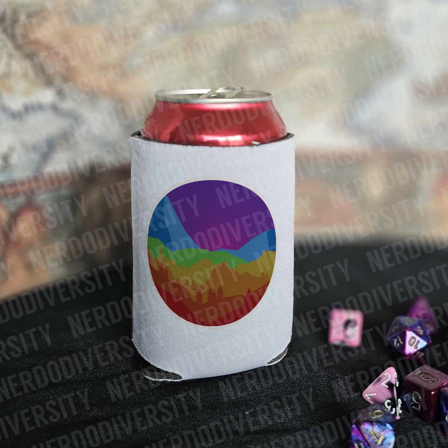 "Pridescapes - Rainbow" Can Cooler