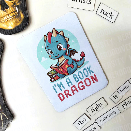 "I'm a Book Dragon" Magnet