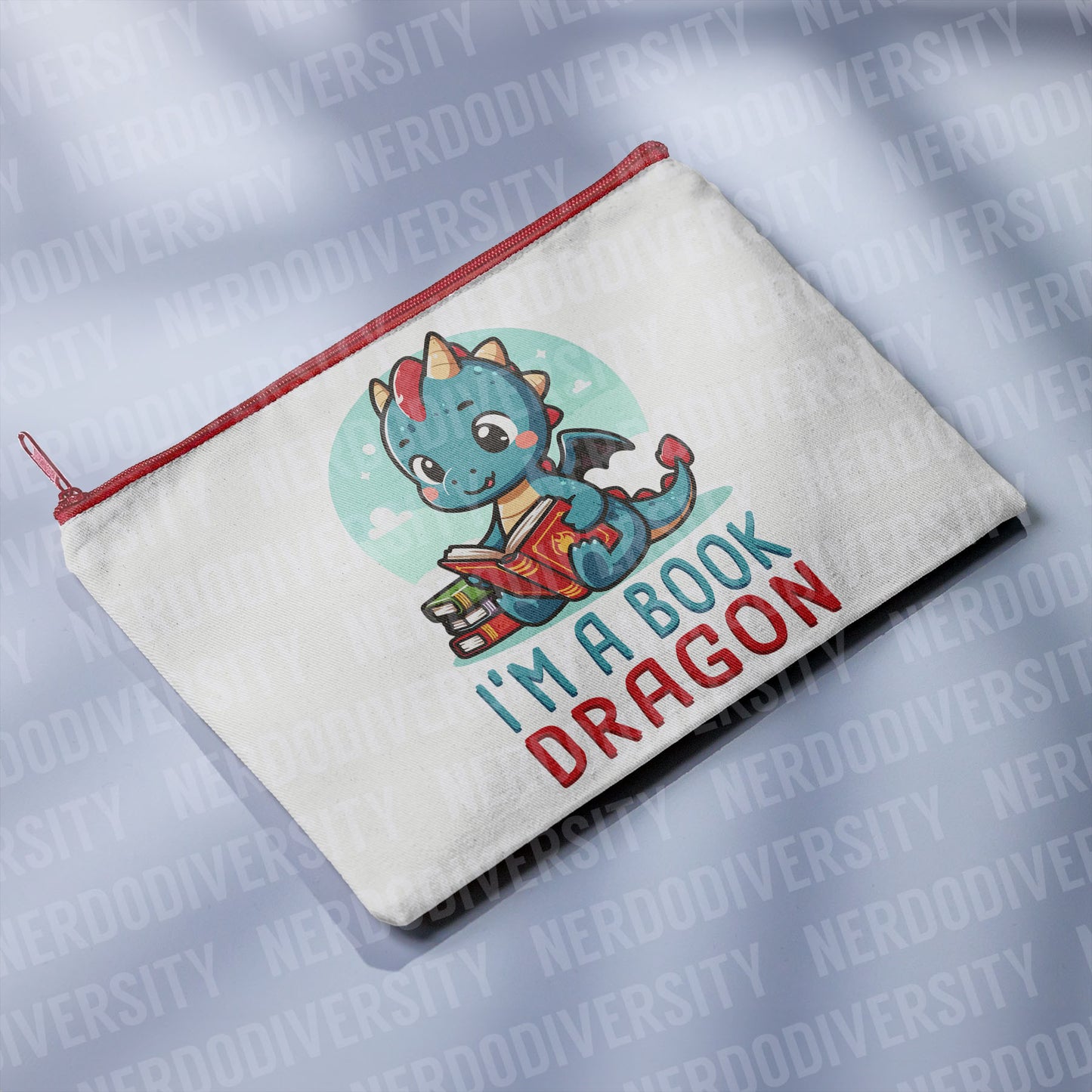 "I'm a Book Dragon" Zipper Pouch