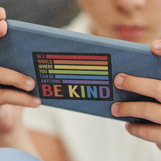 "Be Kind (Dark Mode)" Sticker