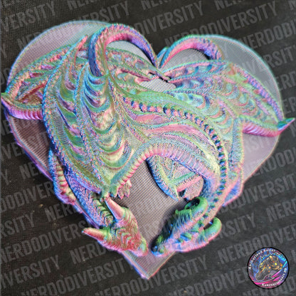 Love Eternal Dragon Heart Box - Hologram