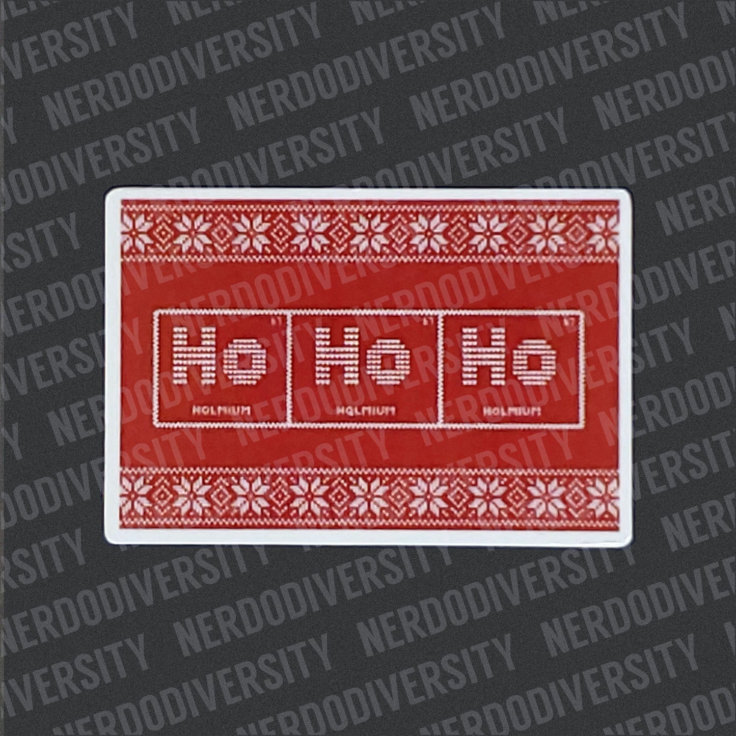 "Ho Ho Ho Periodic Table" Sticker