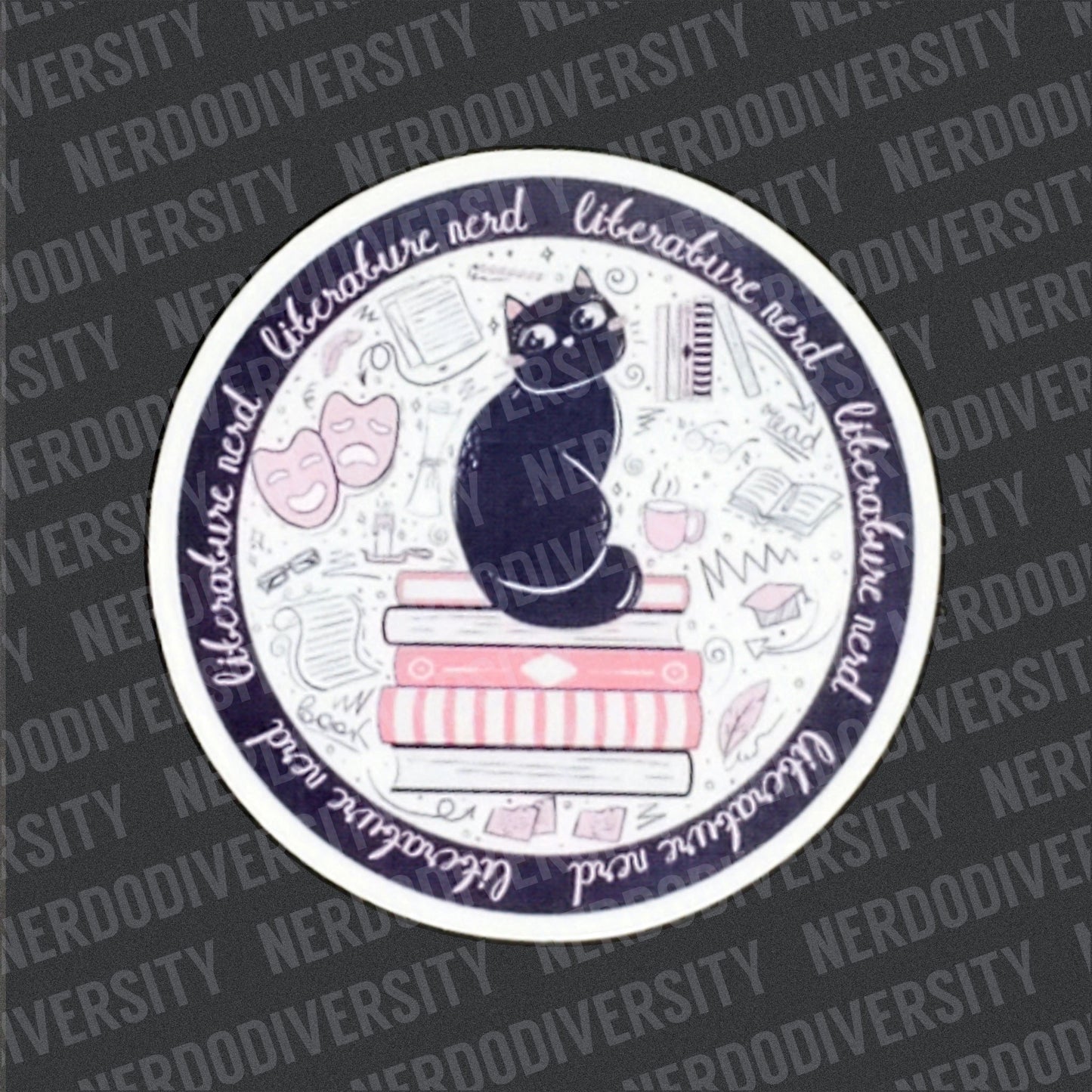 "Literature Nerd" Sticker