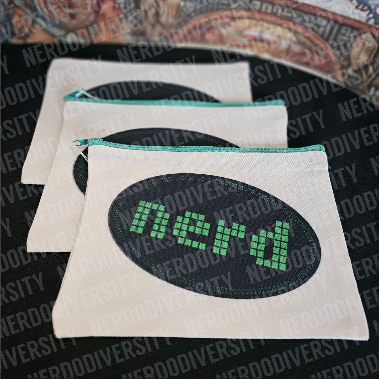 "Nerd" Zipper Pouch